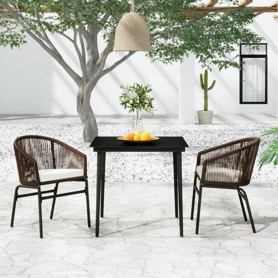 VidaXL set da pranzo da giardino PVC  