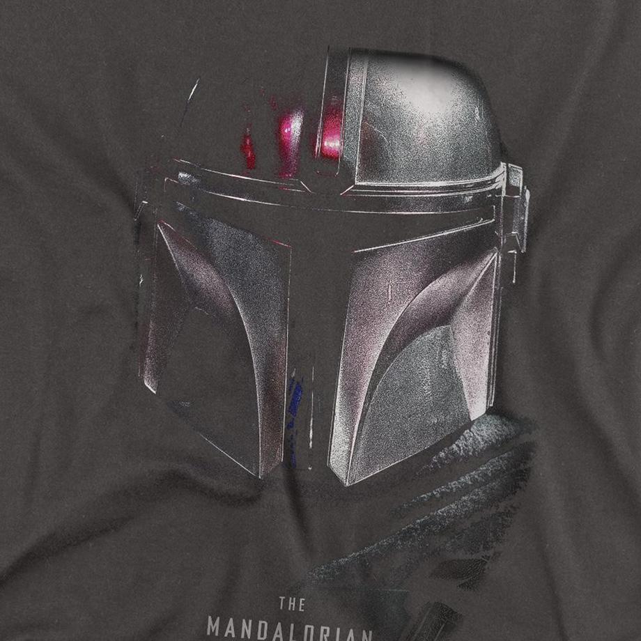 Star Wars: The Mandalorian Maglietta Manica Lunga con Grafica Mandaloriano  