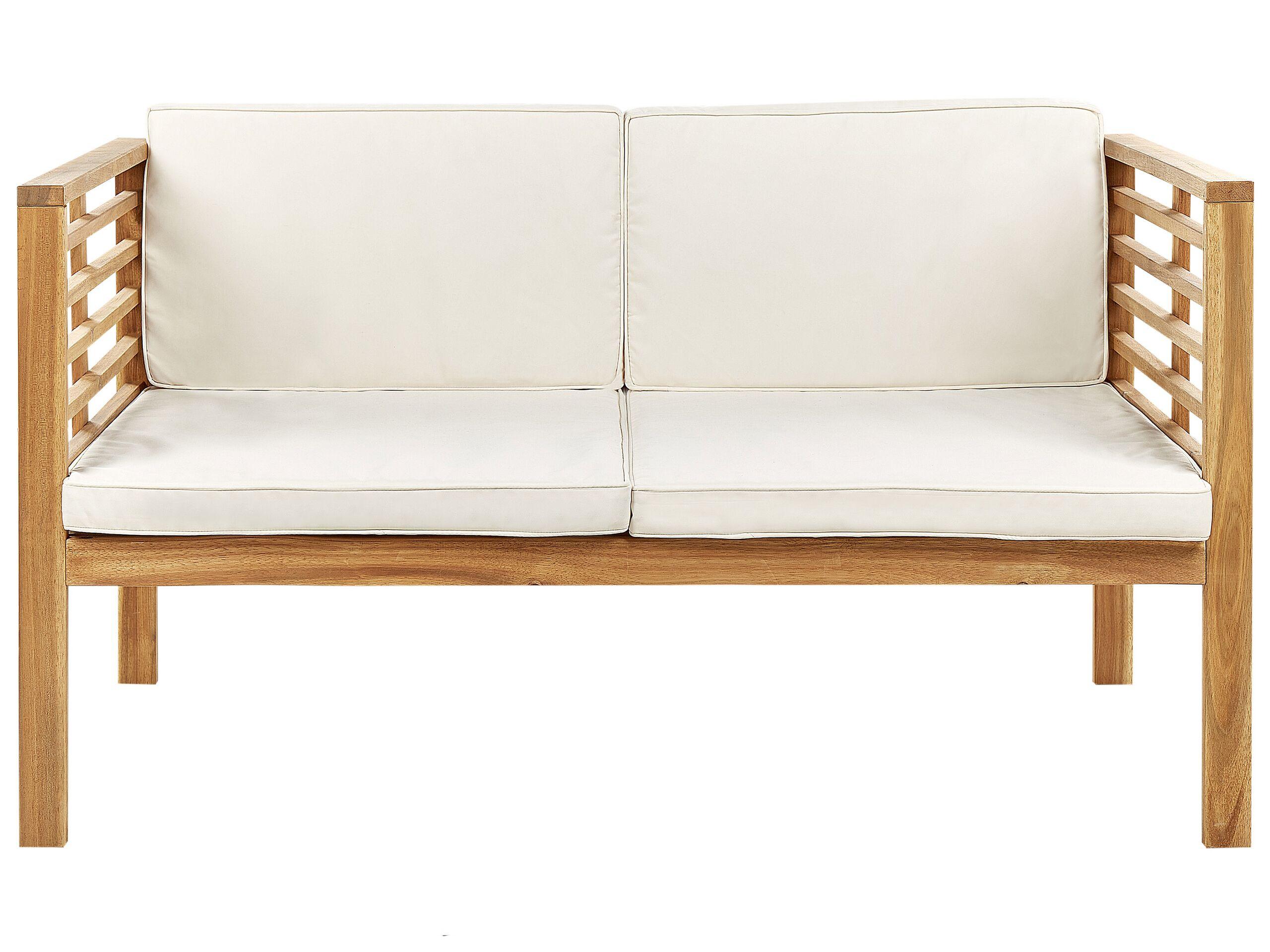 Beliani Lounge Set mit Tisch aus Akazienholz Modern PACIFIC  