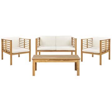 Lounge Set mit Tisch aus Akazienholz Modern PACIFIC