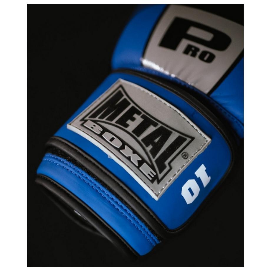 METALBOXE  Gant Competition Velcro Pro Bleu 08 Oz 