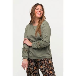 Ulla Popken  Sweatshirt, Spitze, Rundhals, Langarm 