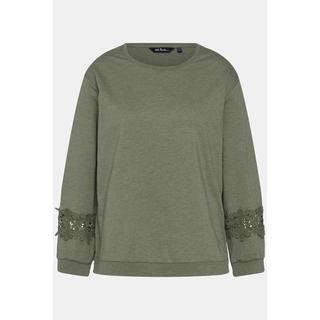 Ulla Popken  Sweatshirt, Spitze, Rundhals, Langarm 