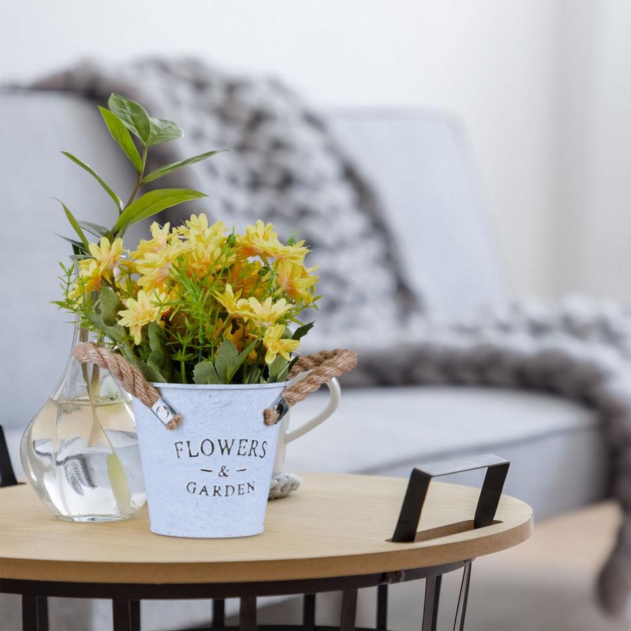 B2X 3er Set Kunstblumen im Topf  