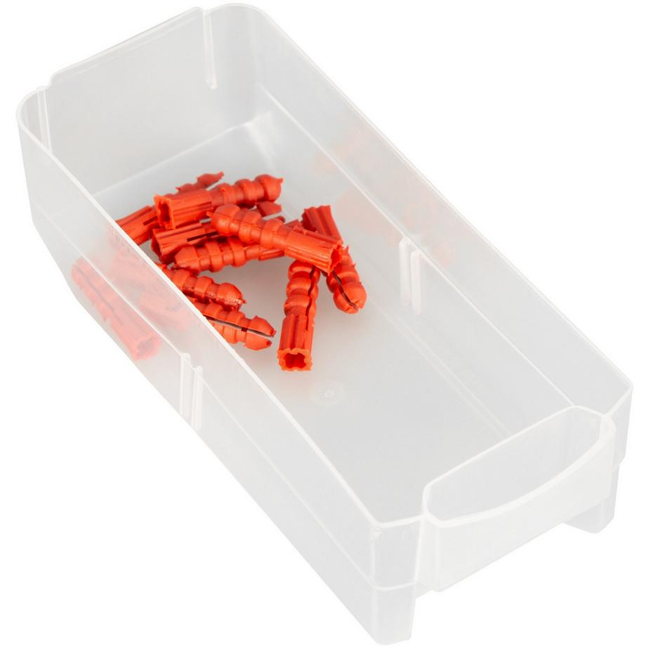 Tectake 2er-Set Sortimentskasten  41-teilig 1 großes Fach und 40 mittlere Fächer  