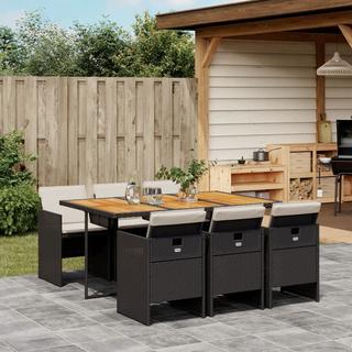 VidaXL Garten essgruppe poly-rattan  