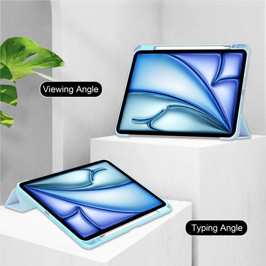 Cover-Discount  iPad Air 13 (M2/M3) - Coque de protection en acrylique avec bord surélevé 