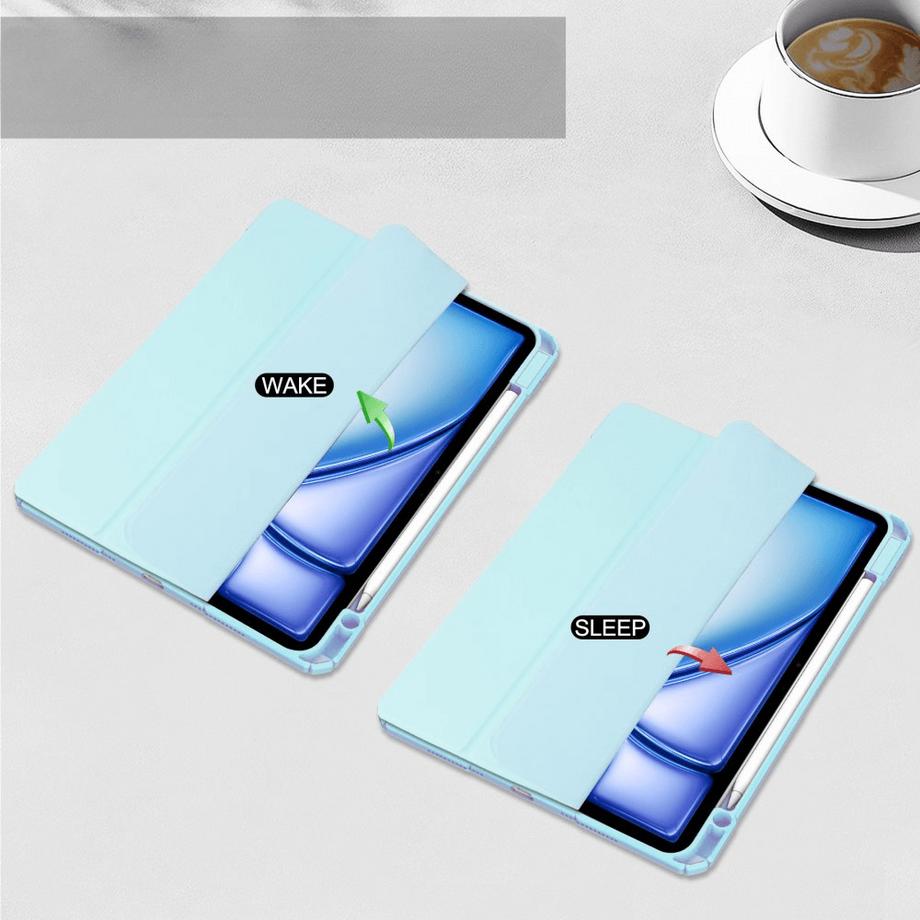 Cover-Discount  iPad Air 13 (M2/M3) - Coque de protection en acrylique avec bord surélevé 