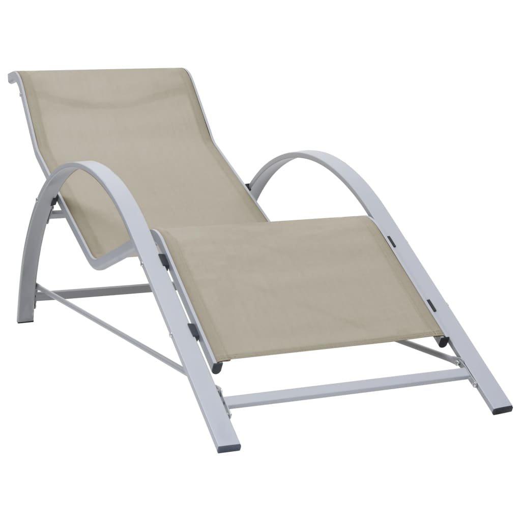 VidaXL Chaise longue aluminium  