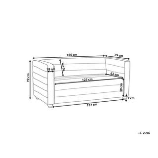 Beliani 2 Sitzer Sofa aus Polyester Modern HOFN  