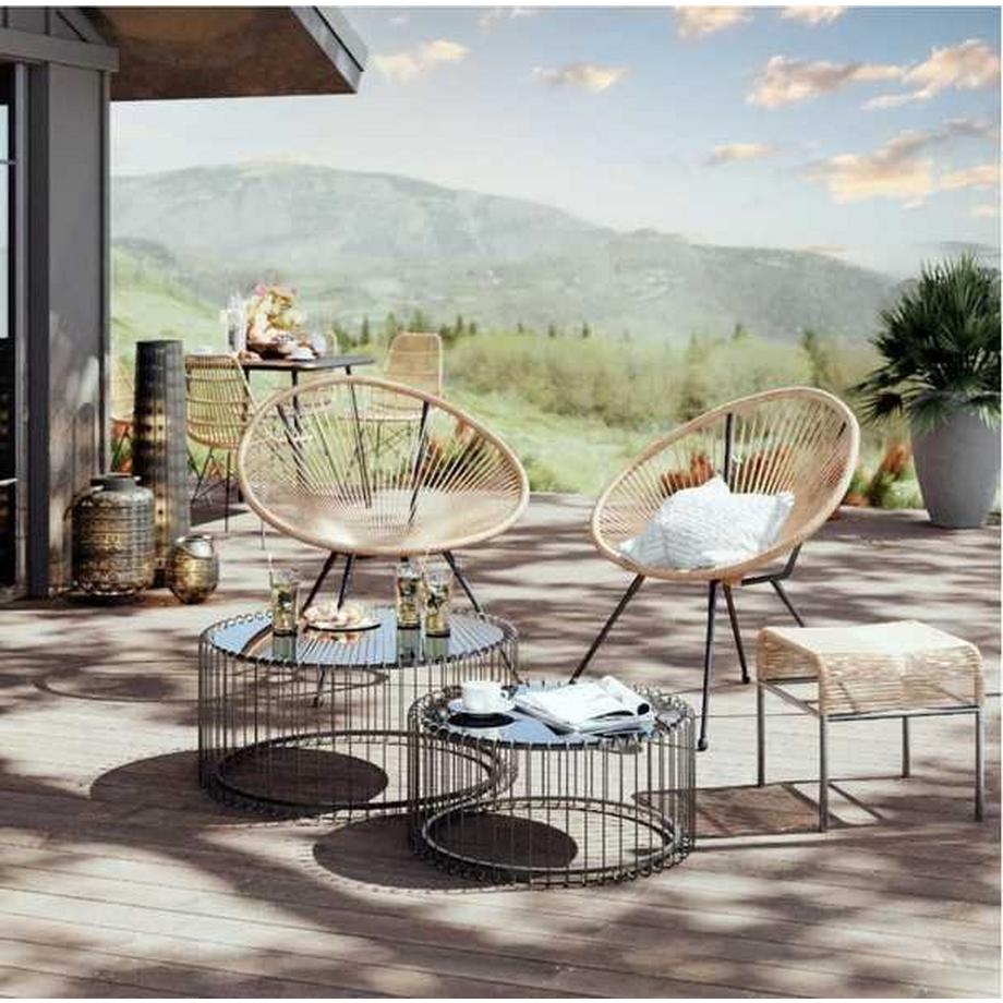 KARE Design Couchtisch Line Onyx rund 60  