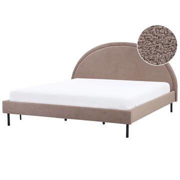 Lit avec sommier en Bouclé Rétro MARGUT