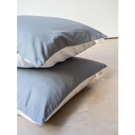 Zizzz Taie d'oreiller en percale coton bio 60x90 cm  