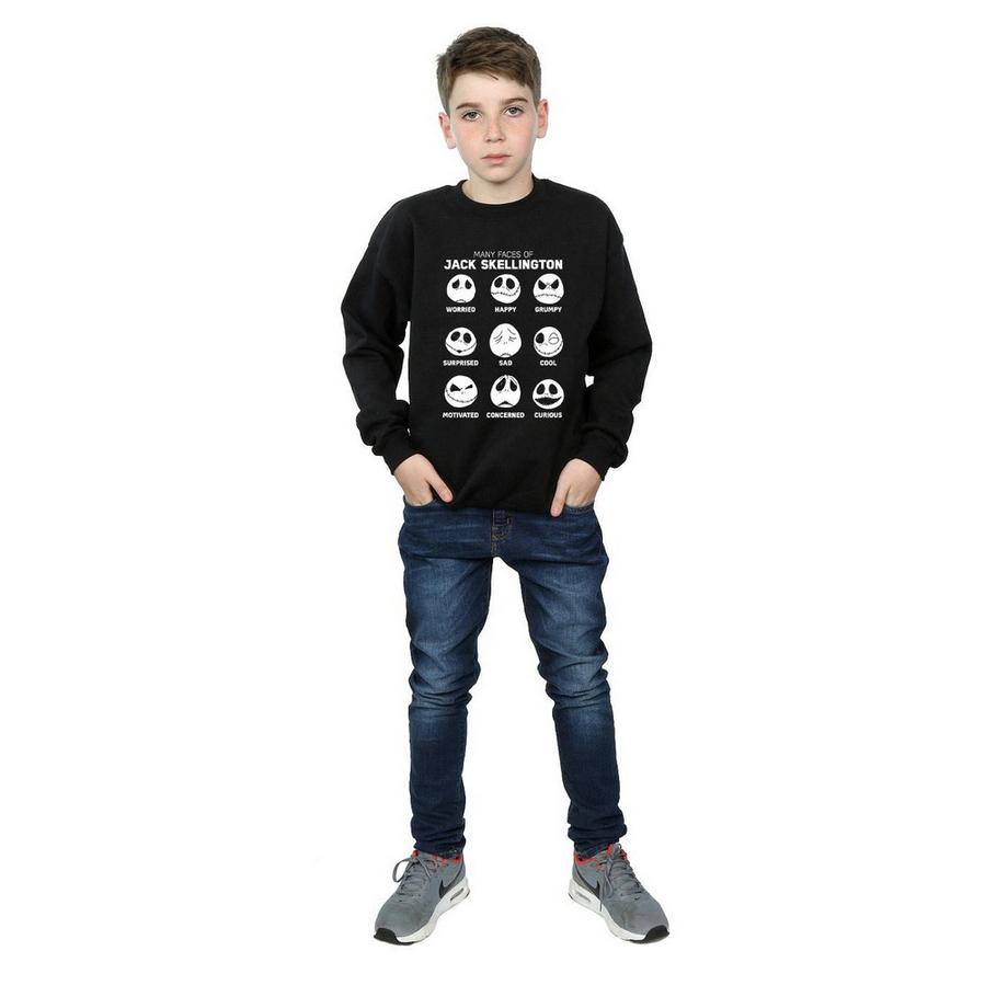 Disney  Nightmare Before Christmas The Many Faces Of Jack Sweatshirt 