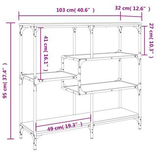 VidaXL tavolino consolle Legno multistrato  