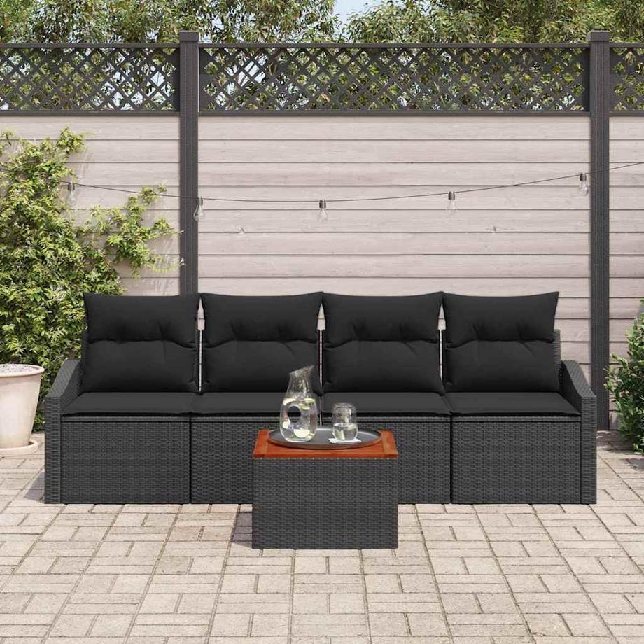 VidaXL Transat de jardin poly rattan  