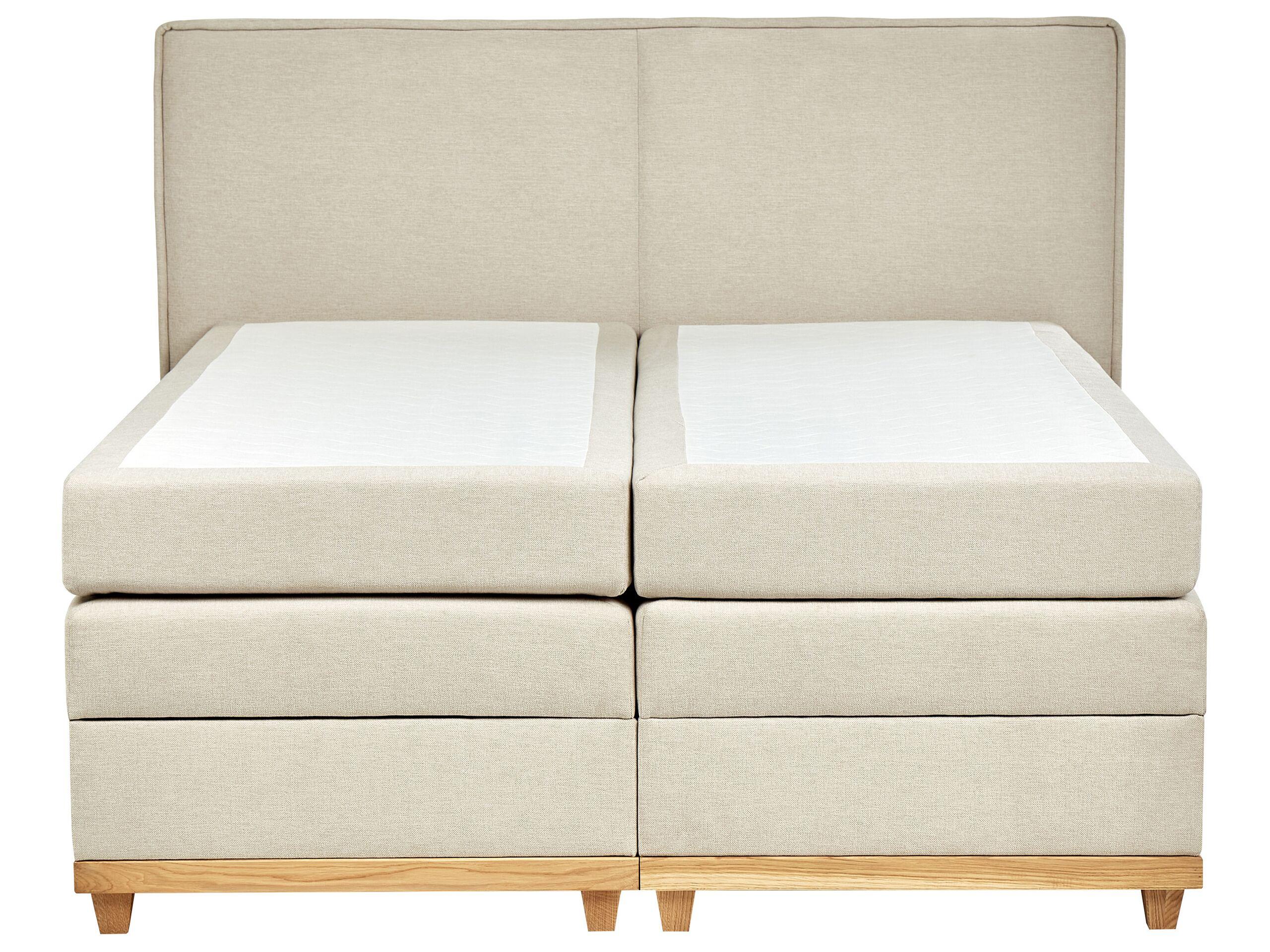 Beliani Lit Boxspring en Polyester Traditionnel DYNASTY  