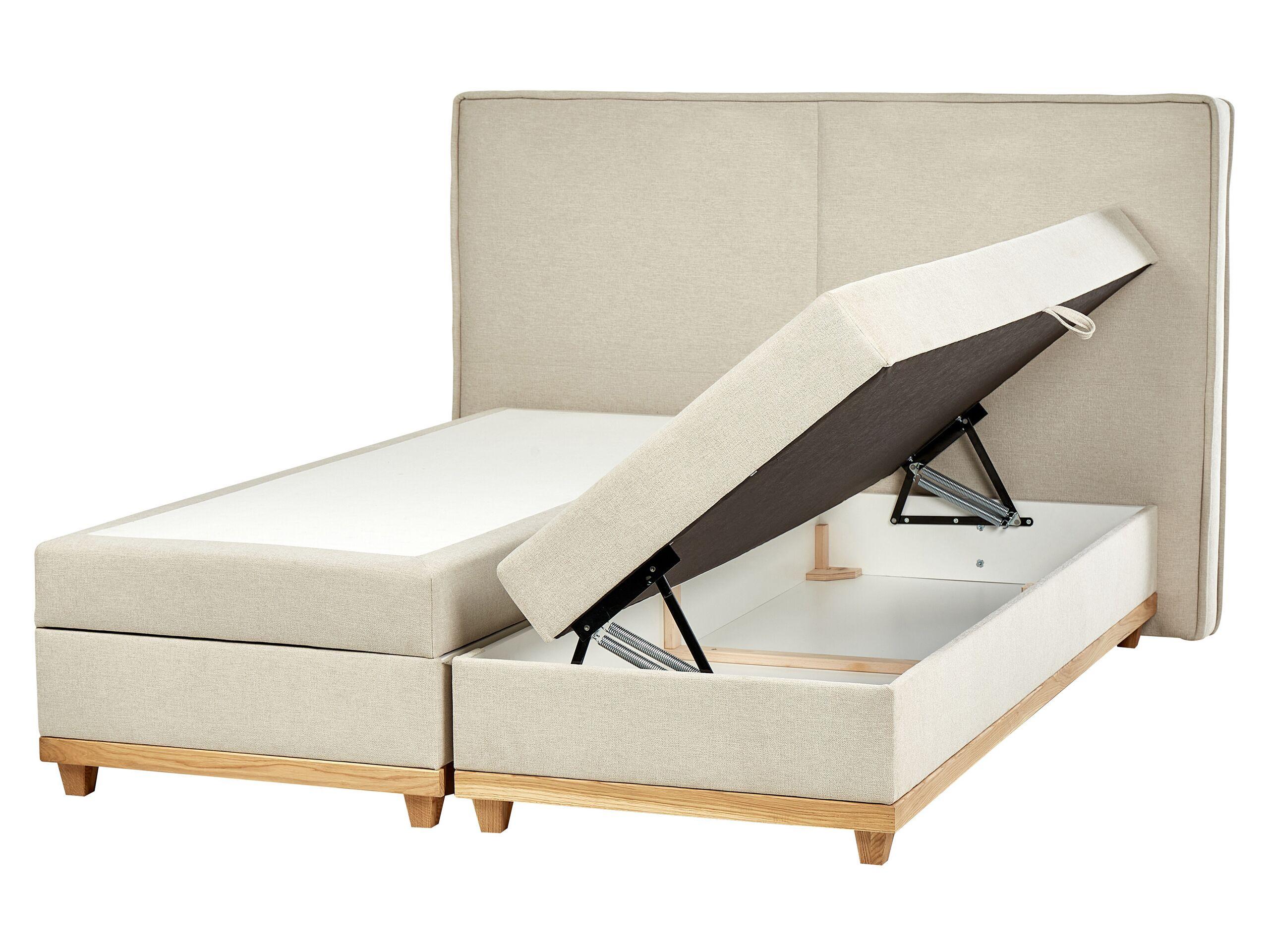 Beliani Lit Boxspring en Polyester Traditionnel DYNASTY  