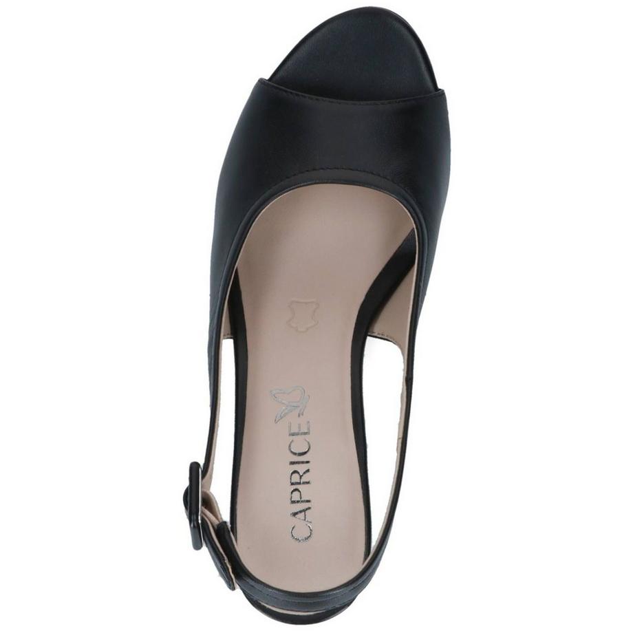 CAPRICE Peep Toe Slingback Pumps  