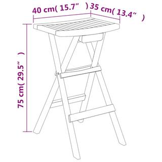 VidaXL Ensemble de bar teck  