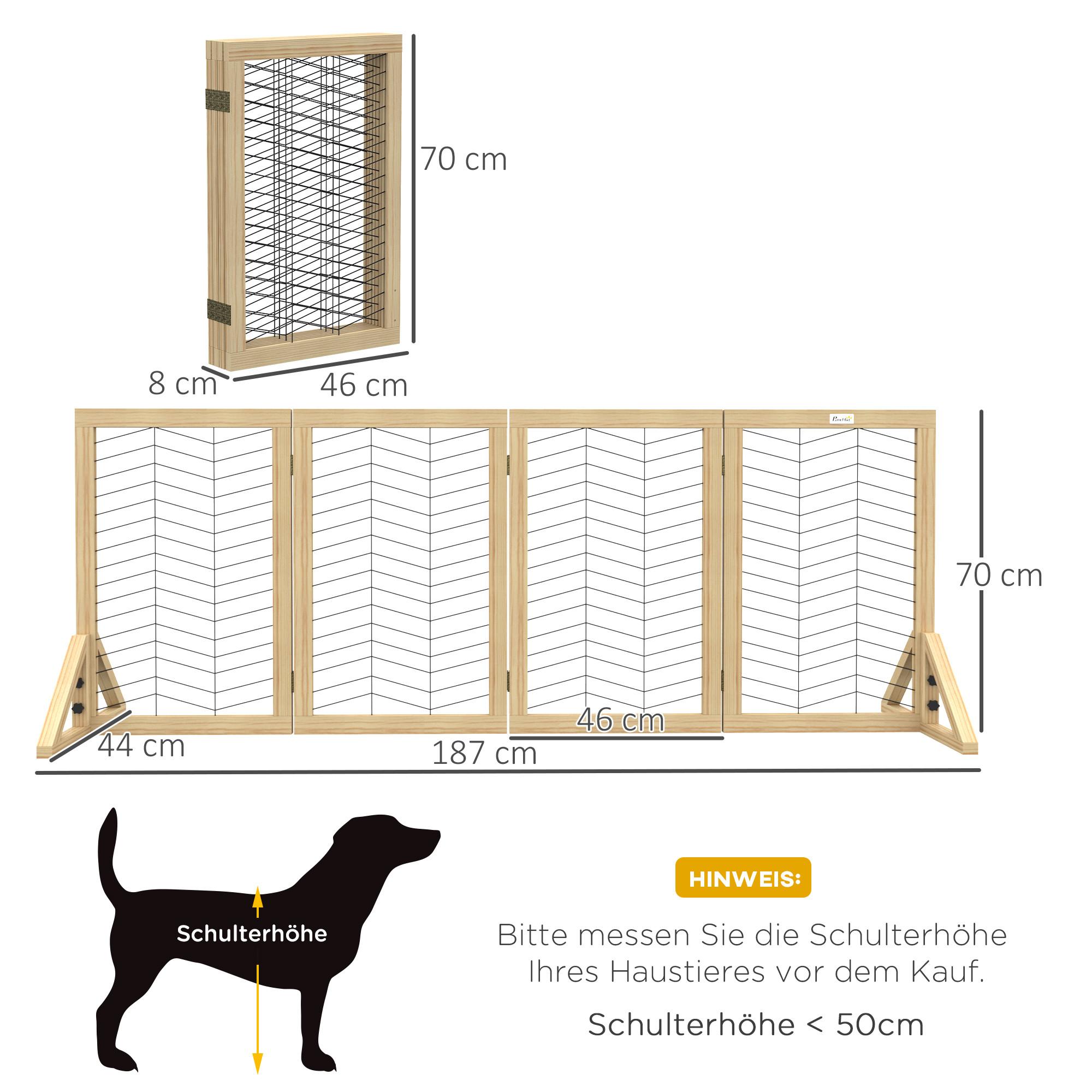 PawHut  Hunde-Absperrgitter 