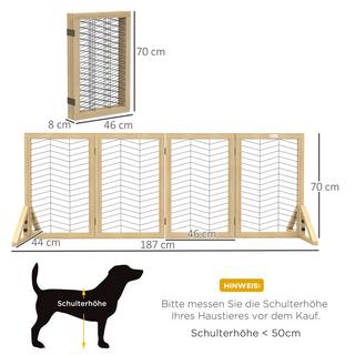 PawHut  Hunde-Absperrgitter 