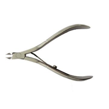 Hautzange, vernickelt, 10 cm