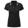 Asquith & Fox  Classic Fit Tipped Polo Schwarz