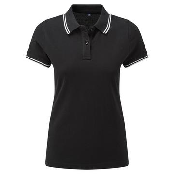 Poloshirt Mit kontrastfarbenen Streifen