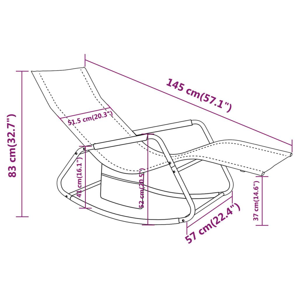 VidaXL Chaise longue tissu  