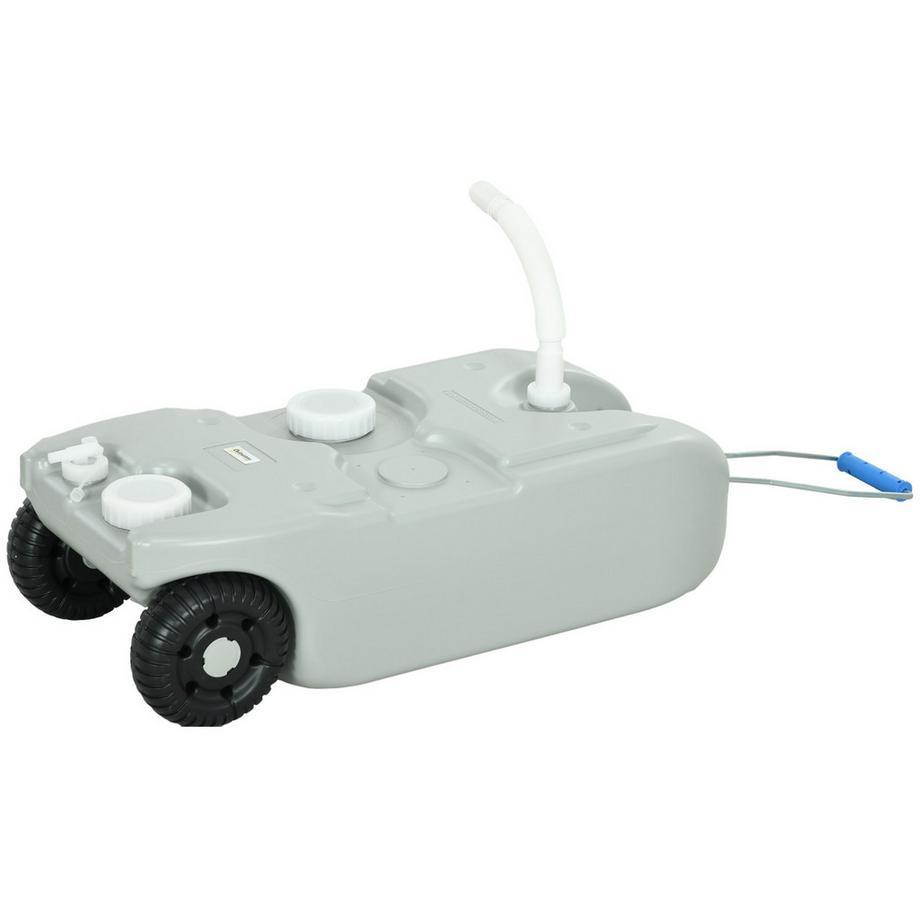 Northio  40 L Abwasser Rolltank Abwassertank Wohnmobil Rolltank Mit Griff, Wassertank Camping Wasserkanister Mit Hahn, Tragbarer Mehrzweckkanister 