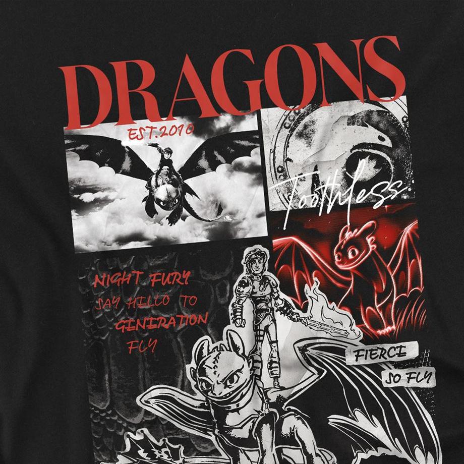 DRAGONS  Maglietta Singhiozzo E Sdentato Album 
