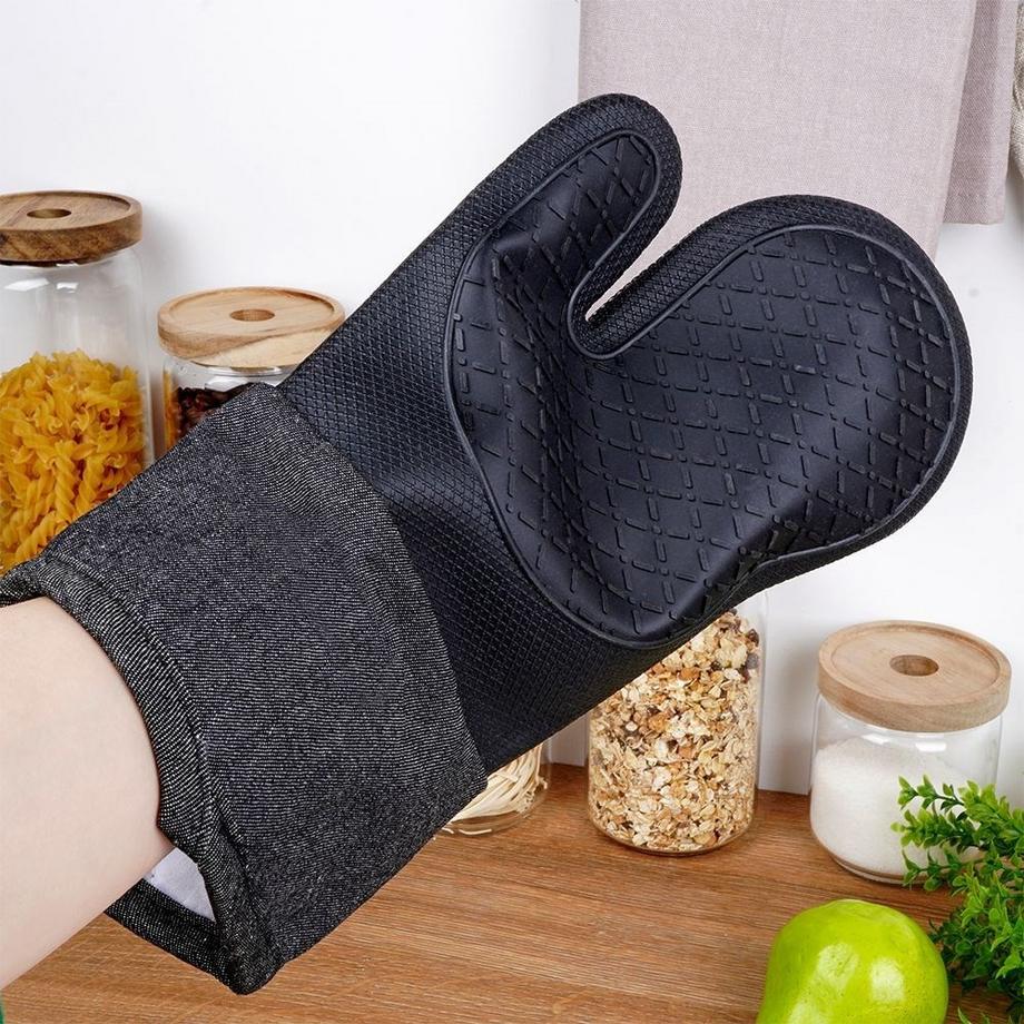 B2X  Hitzebeständiger Silikonhandschuh für sicheres Arbeiten in der Küche 