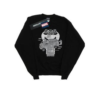 MARVEL  The Punisher Battle Van Breakdown Sweatshirt 