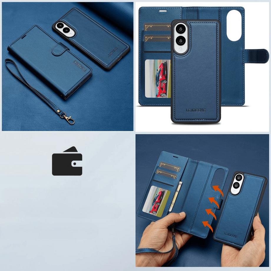 Cover-Discount  Galaxy S25 Edge - LC.IMEEKE L2 Serie Brieftasche und Hülle 