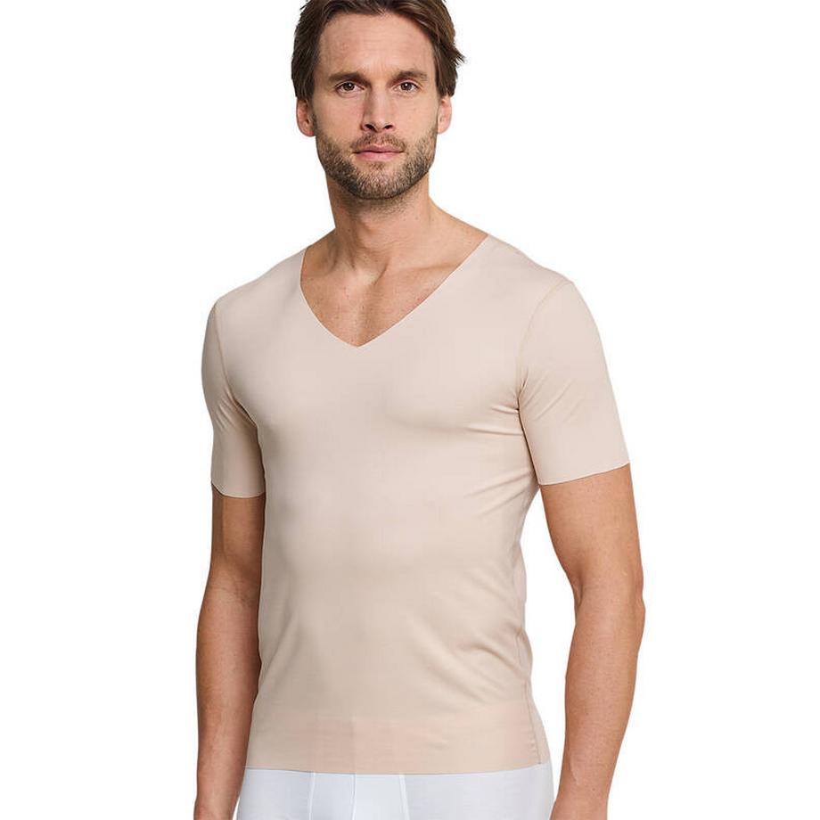 Schiesser V-Neck Laser Cut T-Shirt  