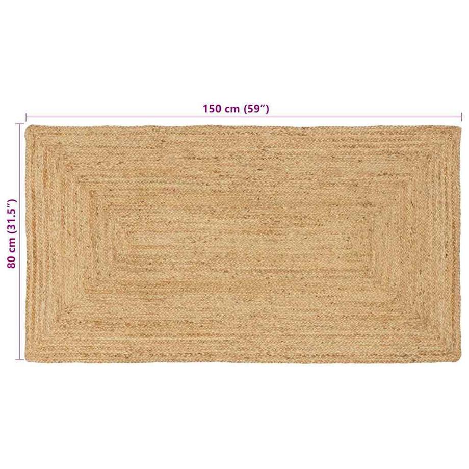VidaXL  Tapis d'area pour le salon jute 