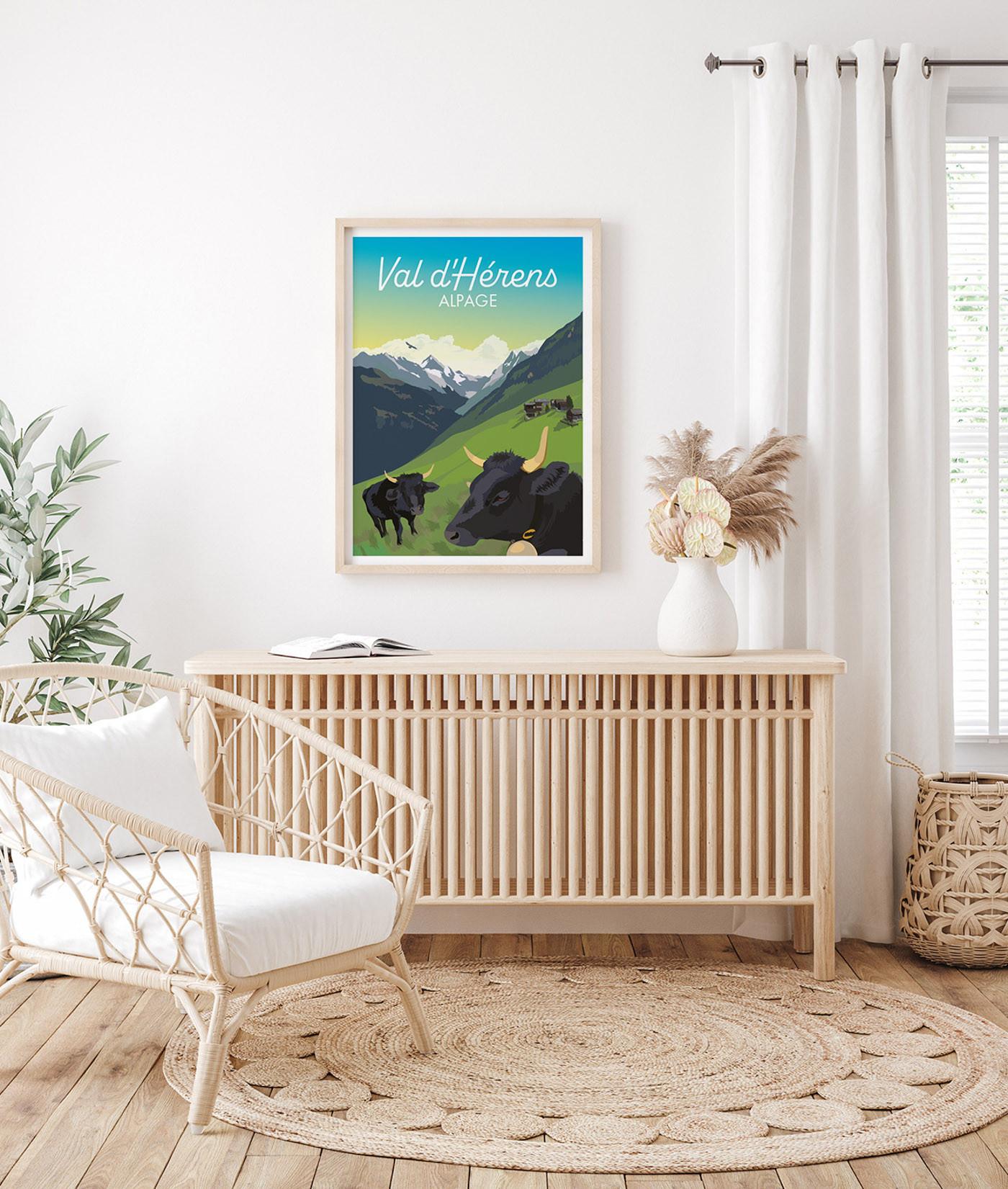 La-Jonx Affiche de Val d'Hérens - Alpage  