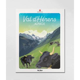 La-Jonx Affiche de Val d'Hérens - Alpage  