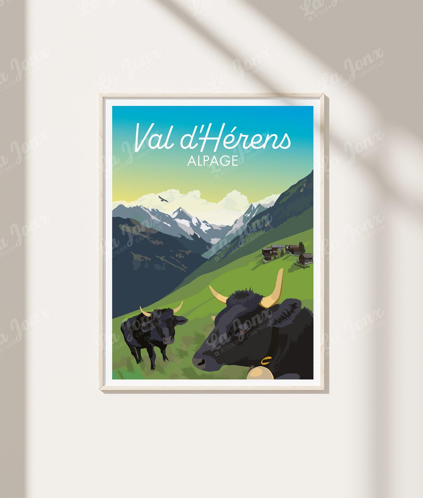 La-Jonx Affiche de Val d'Hérens - Alpage  