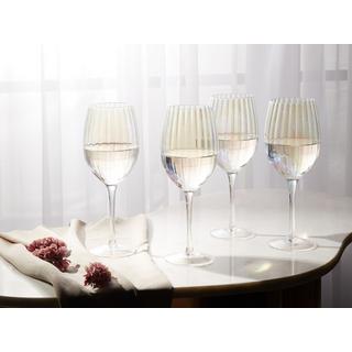 Beliani Weingläser im 4er Set aus Glas Retro MORGANITE  