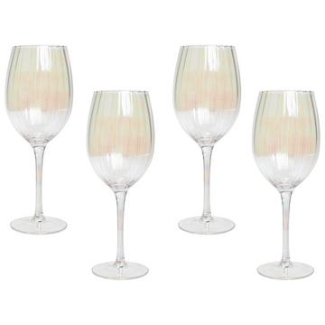 Weingläser im 4er Set aus Glas Retro MORGANITE