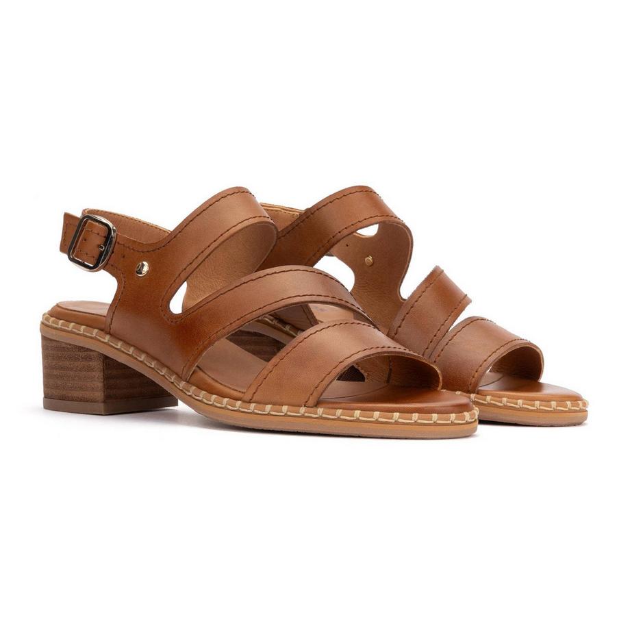 Pikolinos Sandales Blanes pour femme à talon bloc  