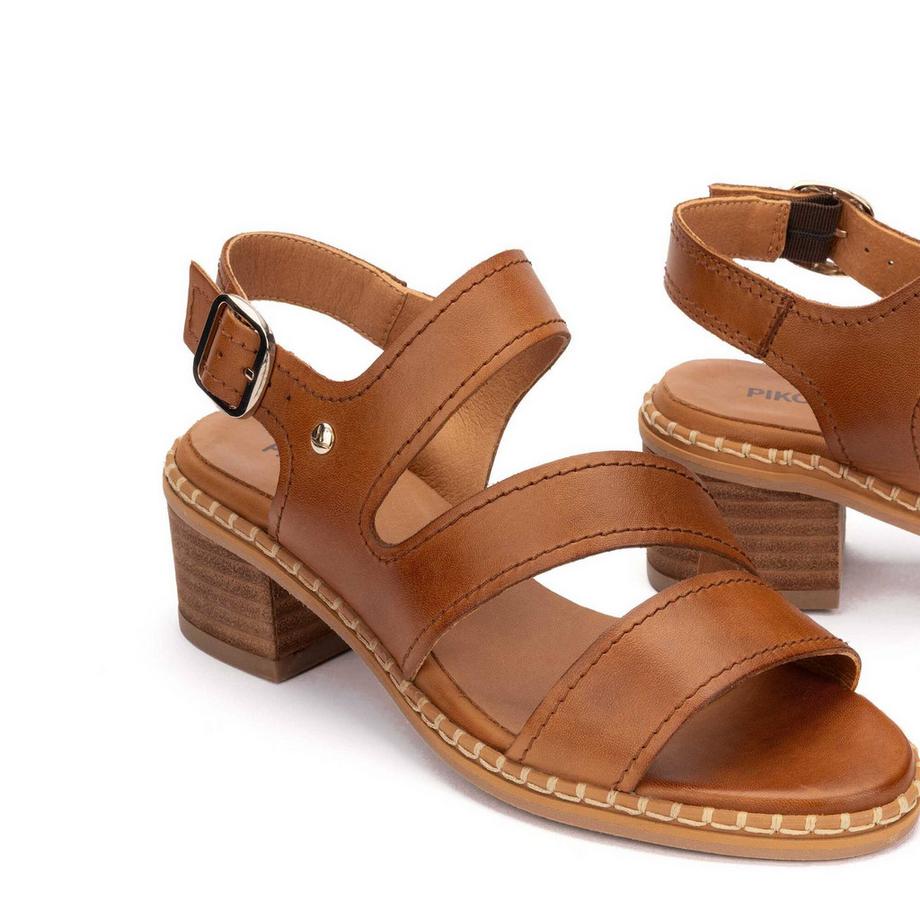 Pikolinos Sandales Blanes pour femme à talon bloc  