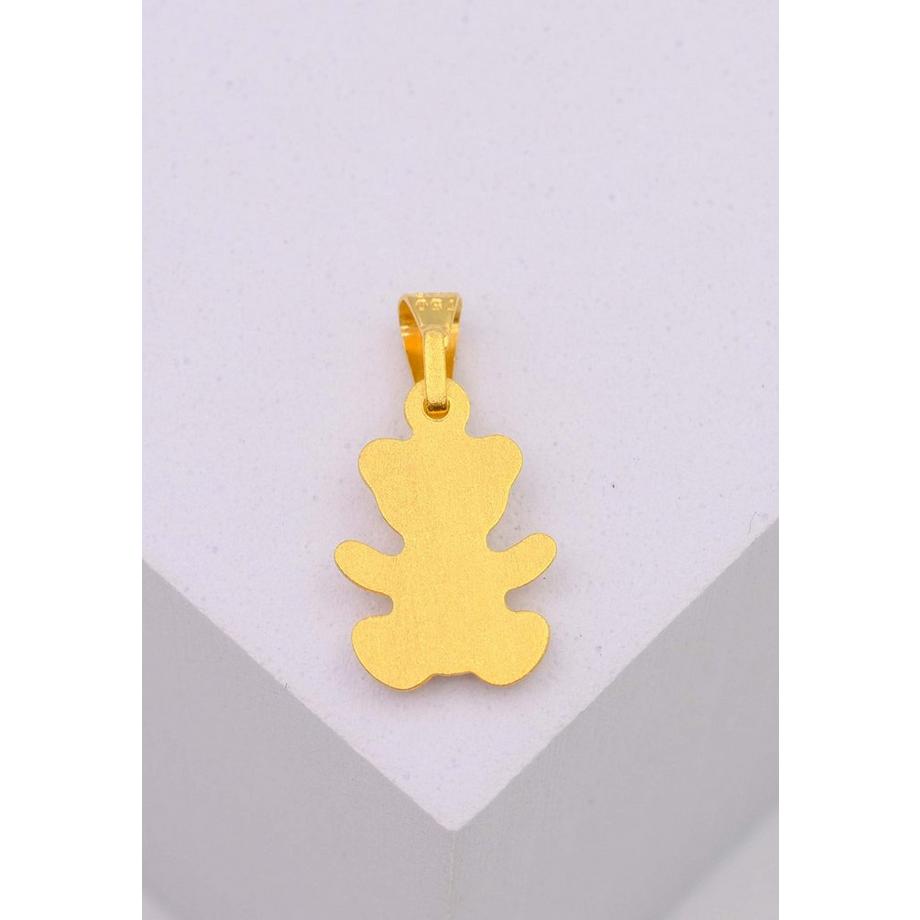 MUAU Schmuck  Pendentif ourson or jaune 750, 19x10mm 
