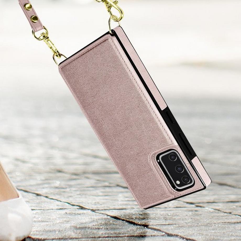 Avizar  Coque Cordon Samsung S20 FE Rose Gold 
