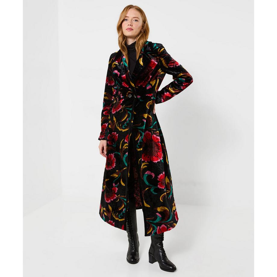 Joe Browns Manteau en Velours à Imprimé Floral  