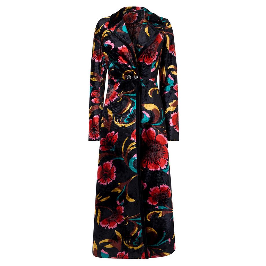 Joe Browns Manteau en Velours à Imprimé Floral  