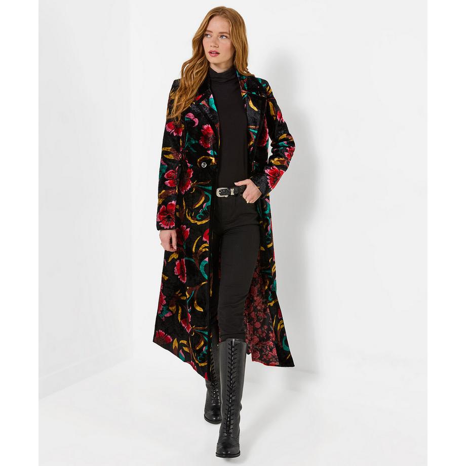 Joe Browns Manteau en Velours à Imprimé Floral  