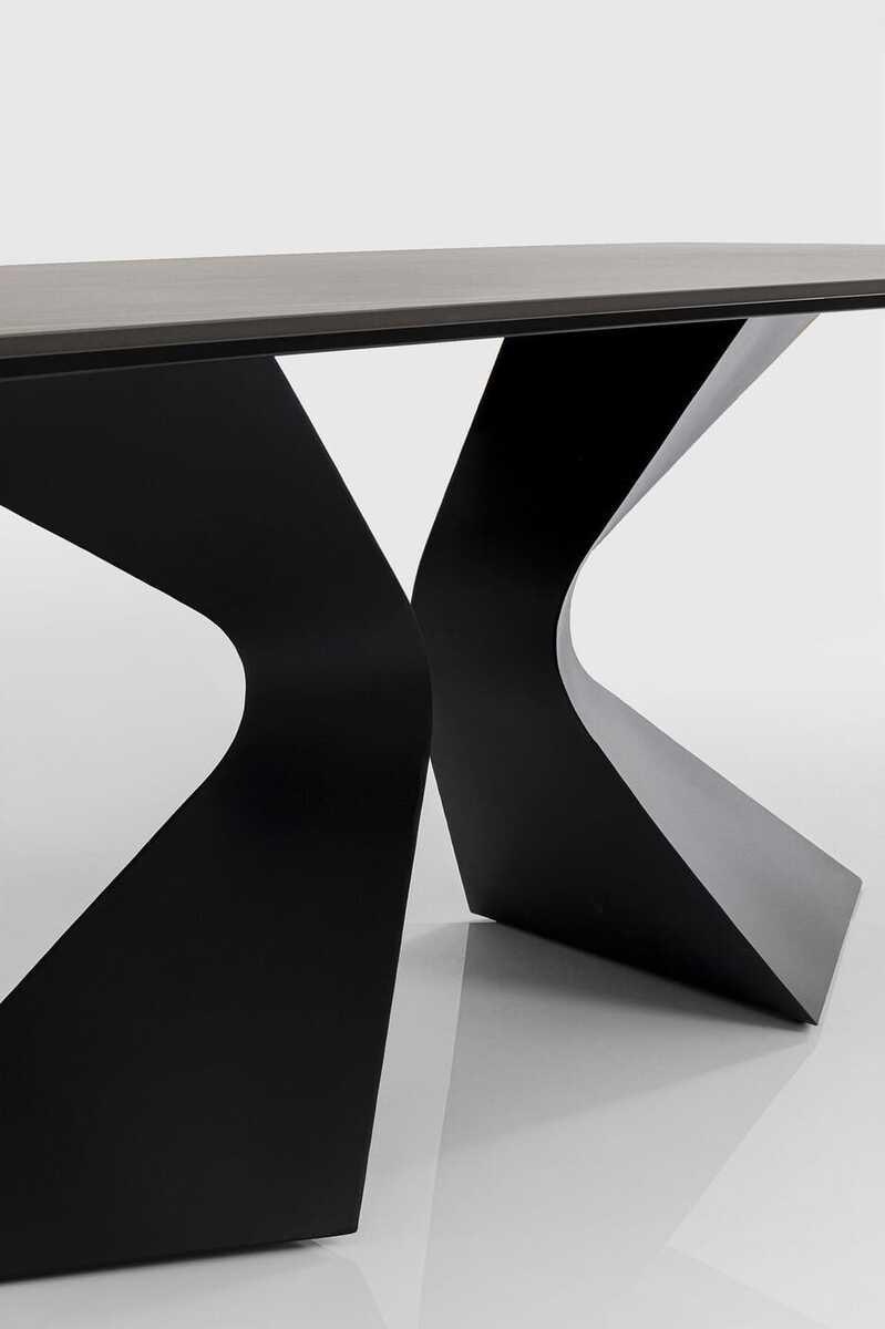 KARE Design Table Gloria noir céramique noir 200x100  